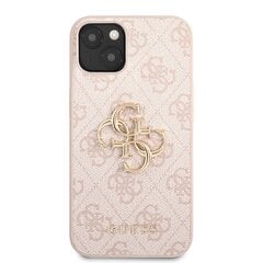 GUHCP13M4GMGPI Guess PU 4G Metal Logo чехол для iPhone 13 Pink цена и информация | Чехлы для телефонов | pigu.lt