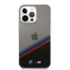 Чехол BMHCP13XMHLPK BMW M PC/TPU Tricolor Stripes Case for iPhone 13 Pro Max Transparent цена и информация | Чехлы для телефонов | pigu.lt