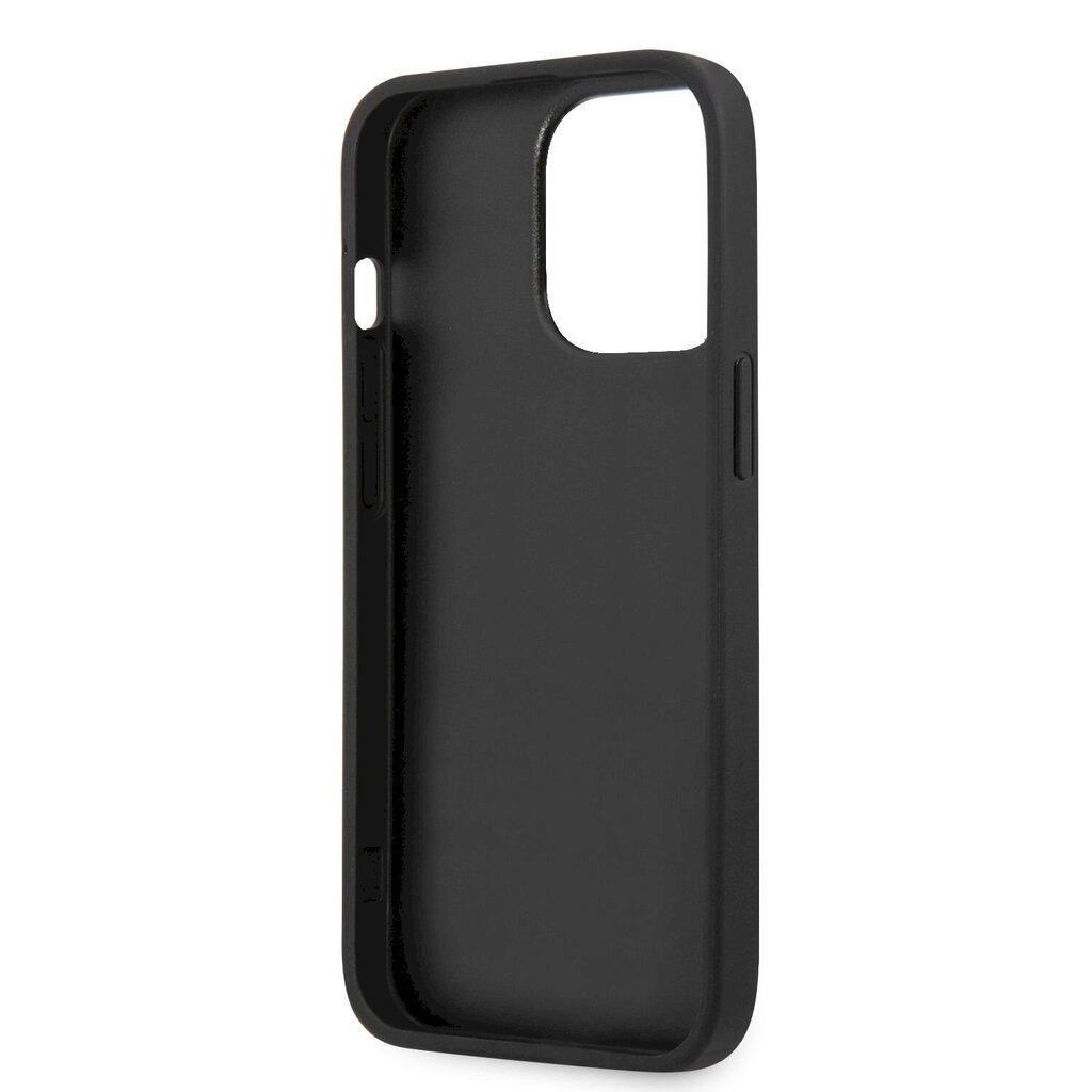 Karl Lagerfeld and Choupette PU Leather Case, skirtas iPhone 13 Pro Max, juodas цена и информация | Telefono dėklai | pigu.lt