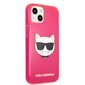 Karl Lagerfeld TPU Choupette Head Case, skirtas iPhone 13 mini, rožinis kaina ir informacija | Telefono dėklai | pigu.lt