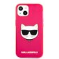 Karl Lagerfeld TPU Choupette Head Case, skirtas iPhone 13 mini, rožinis kaina ir informacija | Telefono dėklai | pigu.lt
