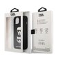Karl Lagerfeld PU Saffiano Karl and Choupette Heads Case, skirtas iPhone 13, juodas цена и информация | Telefono dėklai | pigu.lt