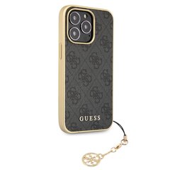 GUHCP13LGF4GGR Guess 4G Charms Cover, skirtas iPhone 13 Pro, pilkas kaina ir informacija | Telefono dėklai | pigu.lt