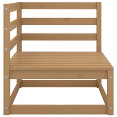 Kampinė sodo sofa, ruda цена и информация | Садовые стулья, кресла, пуфы | pigu.lt