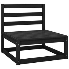 Vidurinės sodo sofos dalys, 2 vnt, juodos kaina ir informacija | Lauko kėdės, foteliai, pufai | pigu.lt