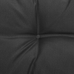 Vidurinė sodo sofos dalis su antracito pagalvėlėmis, juoda цена и информация | Садовые стулья, кресла, пуфы | pigu.lt