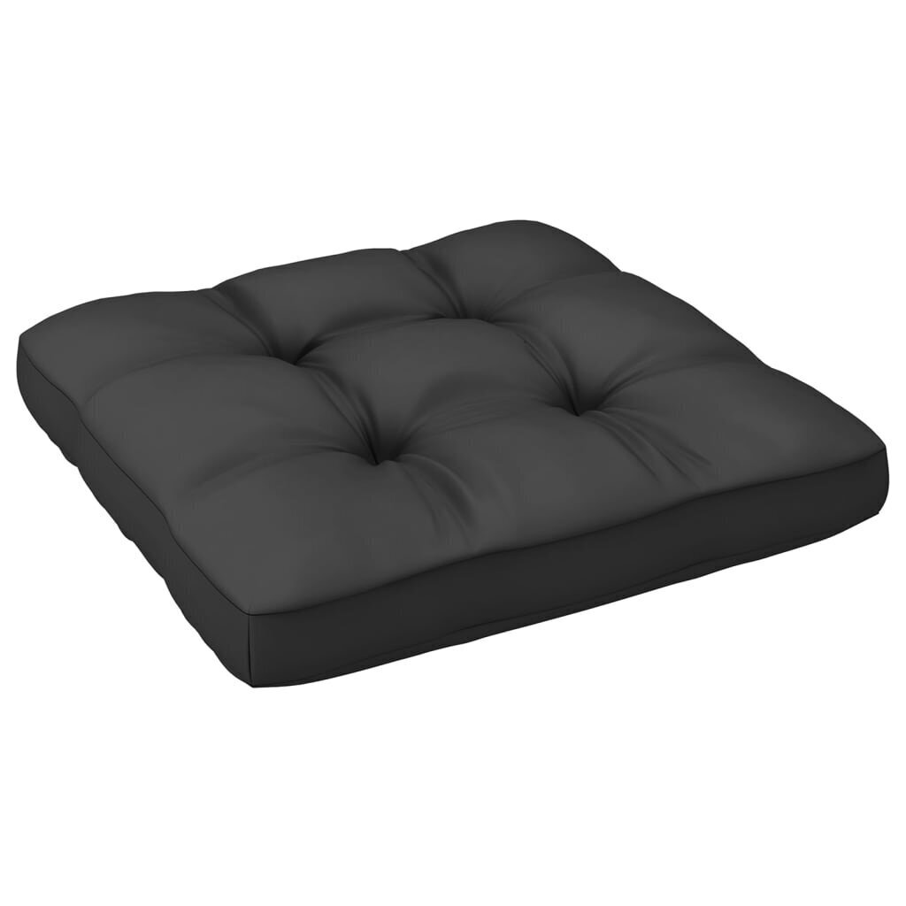 Vidurinė sodo sofos dalis su antracito pagalvėlėmis, juoda kaina ir informacija | Lauko kėdės, foteliai, pufai | pigu.lt
