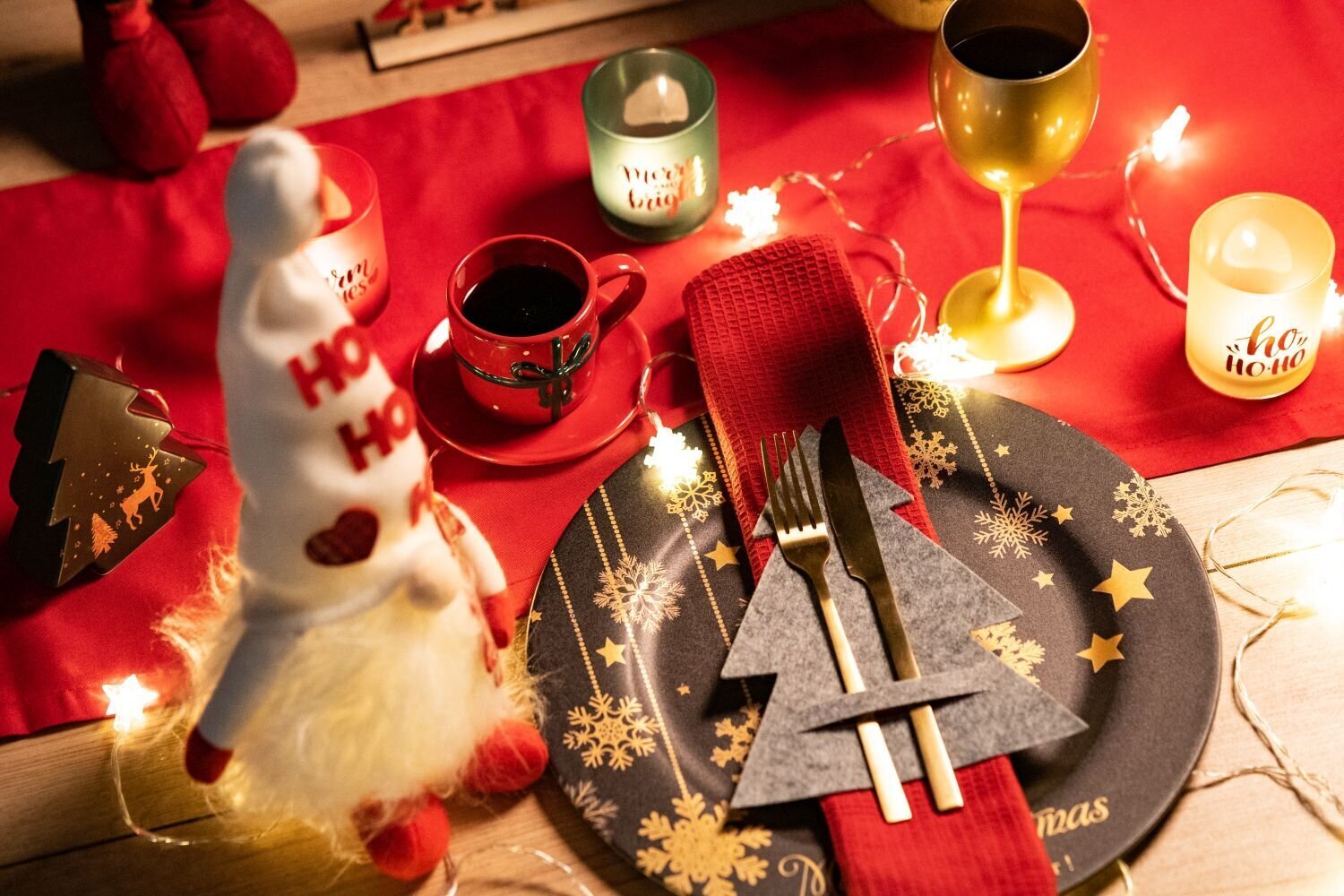 Kalėdinis stalo įrankių dėklas Eglutė, 10 vnt kaina ir informacija | Kalėdinės dekoracijos | pigu.lt