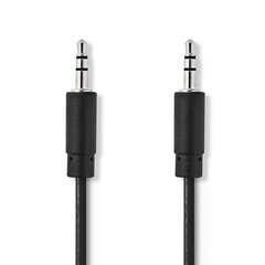 Nedis Aux Audio kabelis 3.5 mm, 1m, juodas kaina ir informacija | Kabeliai ir laidai | pigu.lt