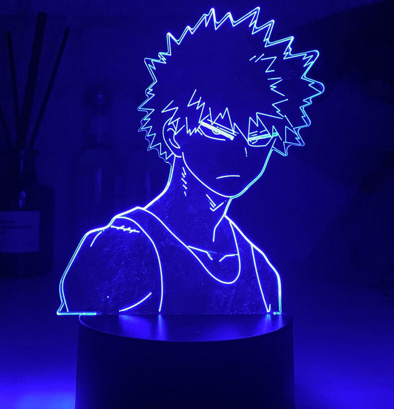 Šviestuvas 3D Led My hero academia цена и информация | Vaikiški šviestuvai | pigu.lt