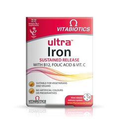 Maisto papildas Ultra Iron, 30 tablečių kaina ir informacija | Vitaminai, maisto papildai, preparatai gerai savijautai | pigu.lt