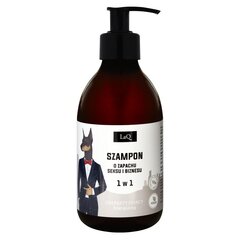 Energizuojantis šampūnas vyramsLaQ LaQ 1in1 Doberman, 300ml kaina ir informacija | Šampūnai | pigu.lt