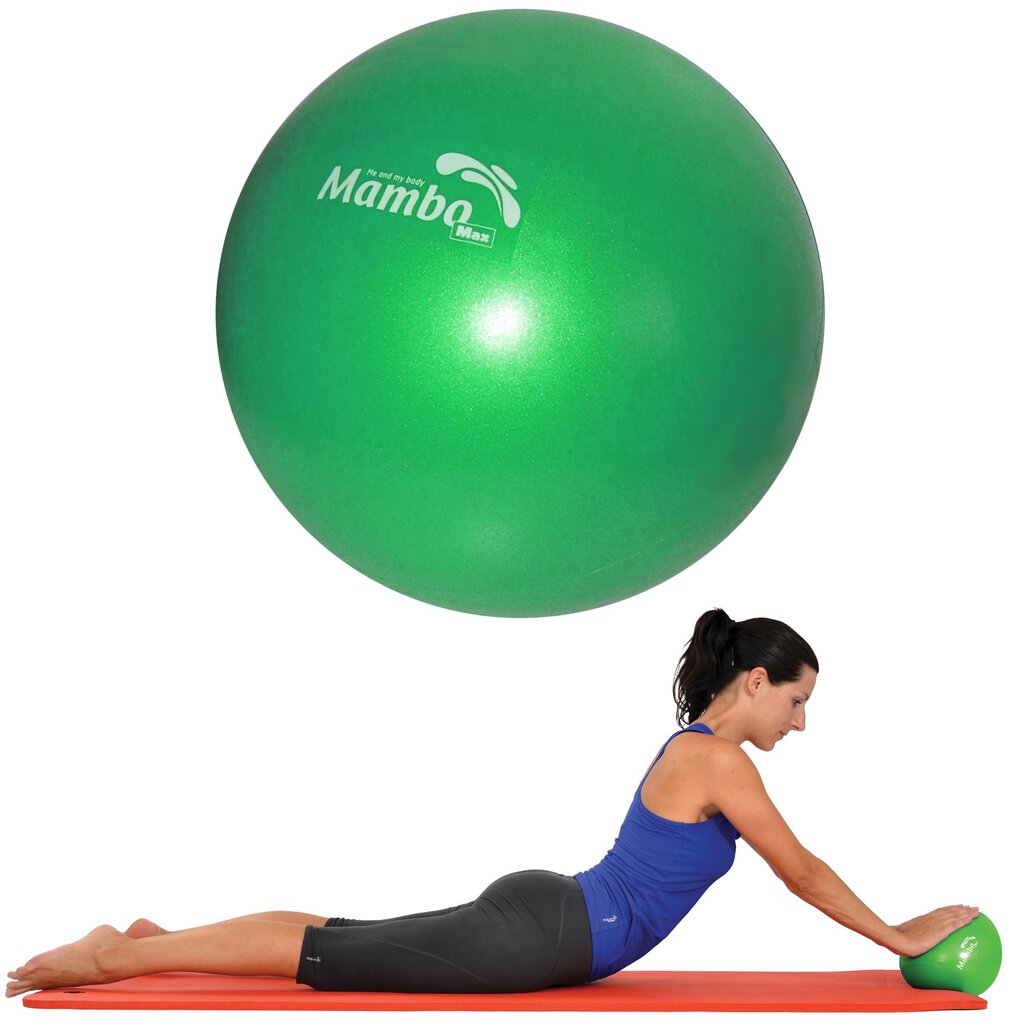 Pilateso kamuolys Mambo Max Pilates Soft-Over-Ball 26 cm, žalias цена и информация | Gimnastikos kamuoliai | pigu.lt