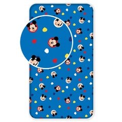 Vaikiška paklodė su guma Mickey 90x200 cm kaina ir informacija | Paklodės | pigu.lt