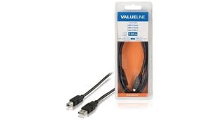 Кабель принтера Valueline VLCB60100B20 USB 2.0 / A-B, 2 м цена и информация | Кабели и провода | pigu.lt