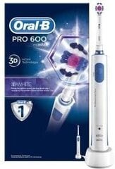 Oral-B PRO 600 White & Clean kaina ir informacija | Elektriniai dantų šepetėliai | pigu.lt