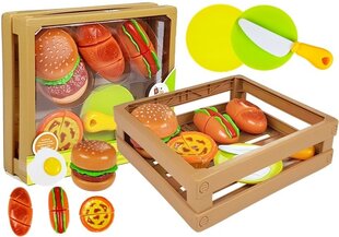 Mėsainių rinkinys pjaustymui dėžėje kaina ir informacija | Žaislai mergaitėms | pigu.lt