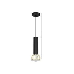 Подвесной светильник Milagro DANTE Black / Gold 1xGU10 цена и информация | Люстры | pigu.lt