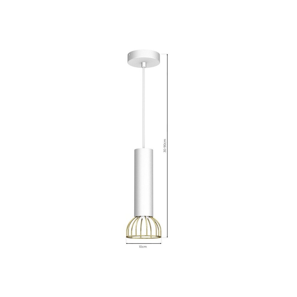 Milagro pakabinamas šviestuvas DANTE Baltas / Auksinis 1xGU10 kaina ir informacija | Pakabinami šviestuvai | pigu.lt