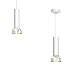 Подвесной светильник Milagro DANTE Белый / Золотистый 1xGU10 цена и информация | Подвесной светильник | pigu.lt
