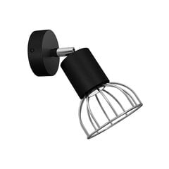 Milagro sieninis šviestuvas DANTE BLACK / SILVER 1xGU10 kaina ir informacija | Sieniniai šviestuvai | pigu.lt