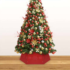 Kalėdų eglutės stovo apvadas, raudonas цена и информация | Искусственные елки | pigu.lt
