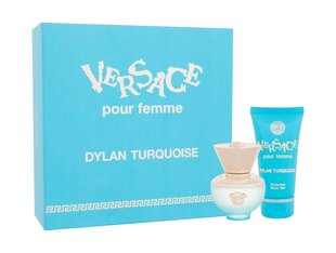 Набор для женщин Versace Dylan Turquoise: туалетная вода EDT, 30 мл + лосьон для тела, 50 мл цена и информация | Женские духи | pigu.lt