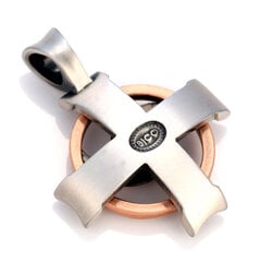 Подвеска-крест Bico "Ap Gwynedd", окрашенная в медь и серебро (TT18 медь) цена и информация | Мужские украшения | pigu.lt