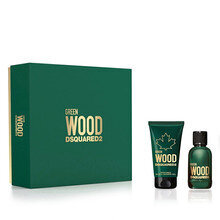 Rinkinys vyrams Dsquared2 Green Wood: tualetinis vanduo EDT, 30ml + dušo želė, 50ml kaina ir informacija | Dsquared2 Kvepalai, kosmetika | pigu.lt
