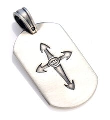 Подвеска Bico "Magik" Dog Tag Cross Tribal (DT22) цена и информация | Мужские украшения | pigu.lt