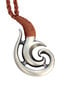 Bico "Apimantis paparčio" maorių stiliaus genčių pakabukas, susuktas į rankomis austas virves (SR4) kaina ir informacija | Vyriški papuošalai | pigu.lt