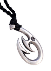 Bico "Laka Voyager" maorių stiliaus genčių pakabukas, susuktas į rankomis austas virves (SR5) kaina ir informacija | Vyriški papuošalai | pigu.lt