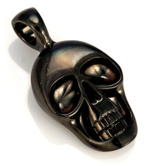 Подвеска Bico "Morty" Skull с черным покрытием (E254 Black) цена и информация | Мужские украшения | pigu.lt