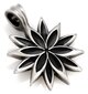Bico "Lilac" derva ir metalinis gėlių pakabukas (B220 juodas) kaina ir informacija | Kaklo papuošalai | pigu.lt