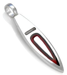 Bico "Eddy" skaidri raudona derva ir metalinis banglentės pakabukas (BT53 raudonas) kaina ir informacija | Kaklo papuošalai | pigu.lt