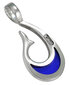 Bico "Matua Luna" maža skaidri mėlyna derva ir metalinis pakabukas (BTS13 mėlynas) kaina ir informacija | Kaklo papuošalai | pigu.lt