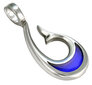 Bico "Matua Luna" maža skaidri mėlyna derva ir metalinis pakabukas (BTS13 mėlynas) kaina ir informacija | Kaklo papuošalai | pigu.lt