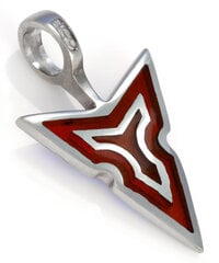 Bico "Tyra Spear" maža skaidri raudona derva ir metalinis pakabukas (BTS14 raudonas)" kaina ir informacija | Kaklo papuošalai | pigu.lt