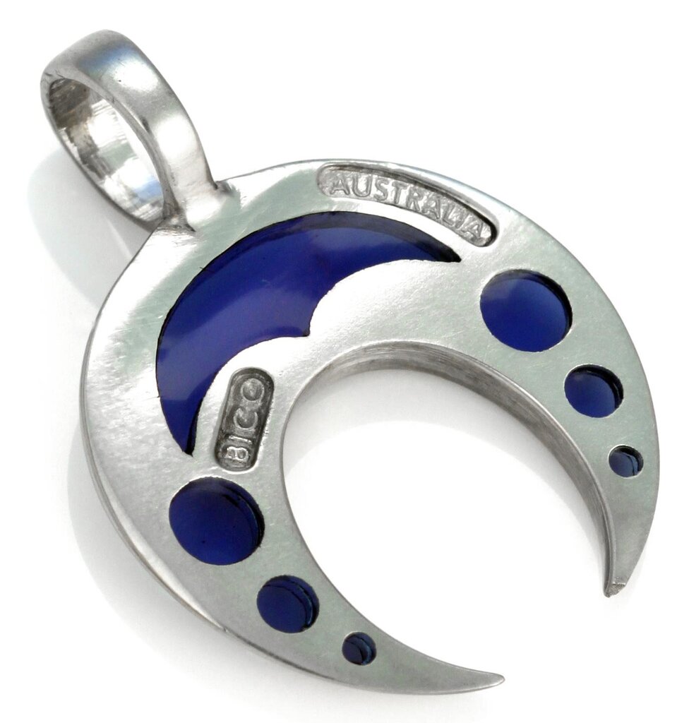 Bico "Lunaray" maža skaidri mėlyna derva ir metalinis pakabukas (BTS20 mėlynas)" kaina ir informacija | Kaklo papuošalai | pigu.lt