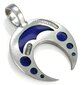 Bico "Lunaray" maža skaidri mėlyna derva ir metalinis pakabukas (BTS20 mėlynas)" kaina ir informacija | Kaklo papuošalai | pigu.lt