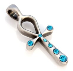 Кулон-крест Bico "Nefertiti" Ankh с голубыми кристаллами (CR16 Голубой) цена и информация | Женское колье | pigu.lt