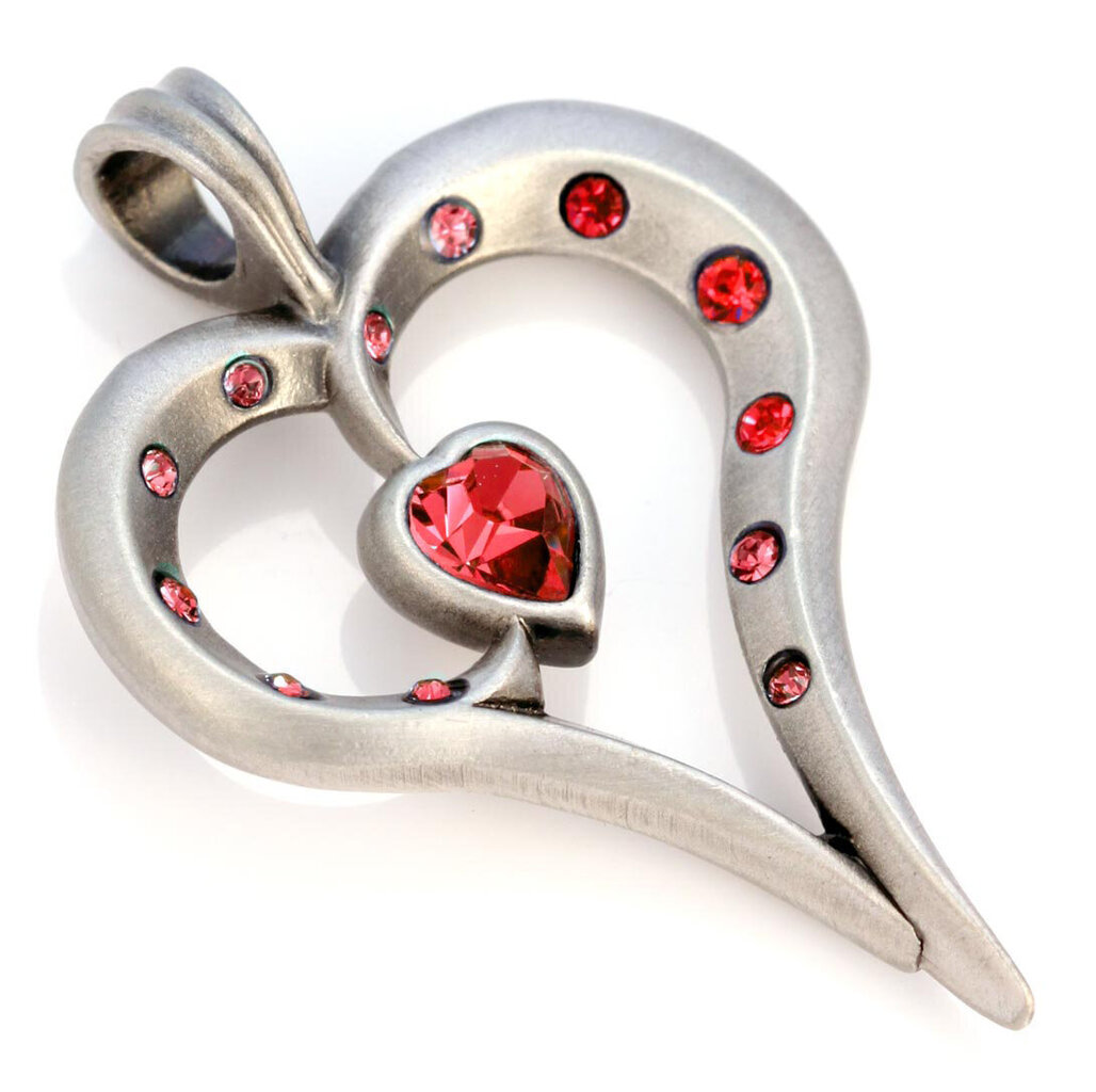Bico "Romy" širdies pakabukas su raudonais kristalais (CR36 raudona) kaina ir informacija | Kaklo papuošalai | pigu.lt