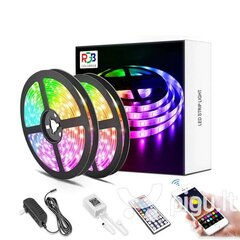 Светодиодная лента Smart RGB 5050 с функцией Bluetooth, 10 м цена и информация | Светодиодные ленты | pigu.lt