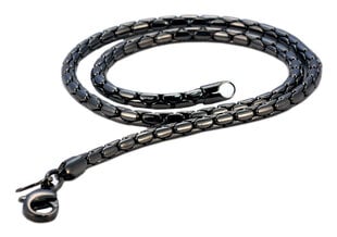 Черное колье-цепочка Bico "Snake" (F14 Black) 4mm 5/32″ цена и информация | Мужские украшения | pigu.lt