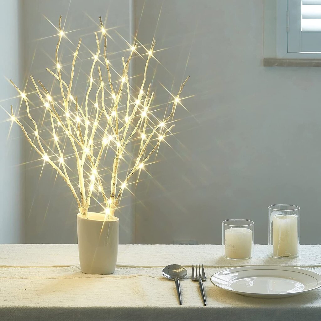 LED medis Beržas, 80 cm kaina ir informacija | Kalėdinės dekoracijos | pigu.lt