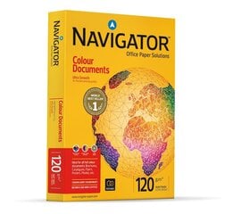 Biuro kopijavimo popierius Navigator Colour Documents, A4, 120gsm, 250 lapų kaina ir informacija | Sąsiuviniai ir popieriaus prekės | pigu.lt