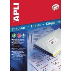 Self adhesive labels Apli 581280 105 x 148 mm 100 Листья Белый A4 цена и информация | Тетради и бумажные товары | pigu.lt