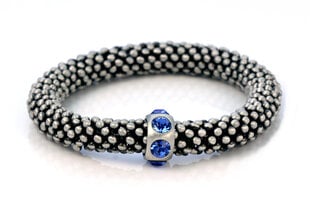 Растягивающийся браслет Bico "Cassiopeia" с голубыми кристаллами (CA31 синий 18 см) цена и информация | Женский браслет | pigu.lt