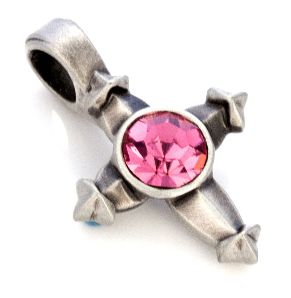 Bico "Cyrilli" pakabukas su rožiniais kristalais (MS5 Pink) kaina ir informacija | Kaklo papuošalai | pigu.lt