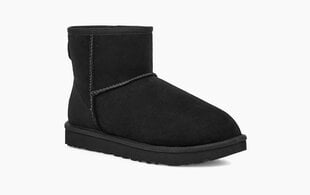 UGG moteriški aulinukai Classic Mini II, juodi kaina ir informacija | Aulinukai, ilgaauliai batai moterims | pigu.lt